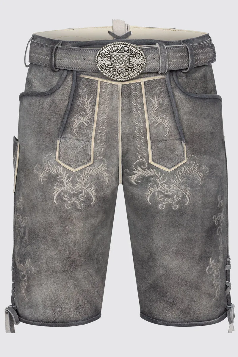 Herren Lederhose TORIN % mit Gürtel - Krüger Buam - 963869-000-0043