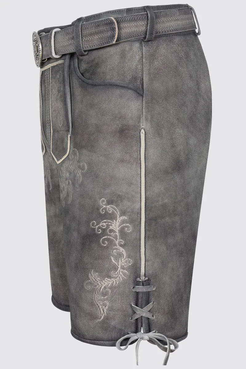Herren Lederhose TORIN % mit Gürtel - Krüger Buam - 963869-000-0043