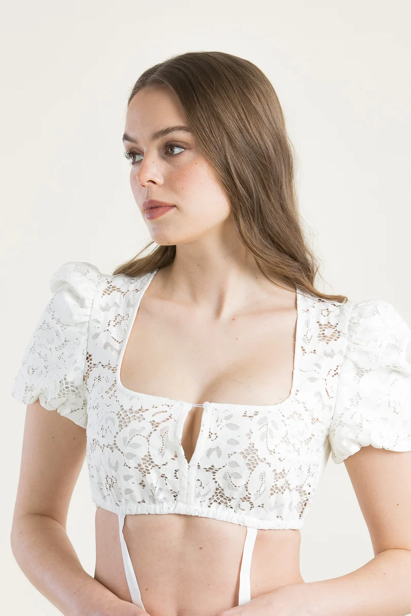 Gottseidank Dirndlbluse Irma Spitze