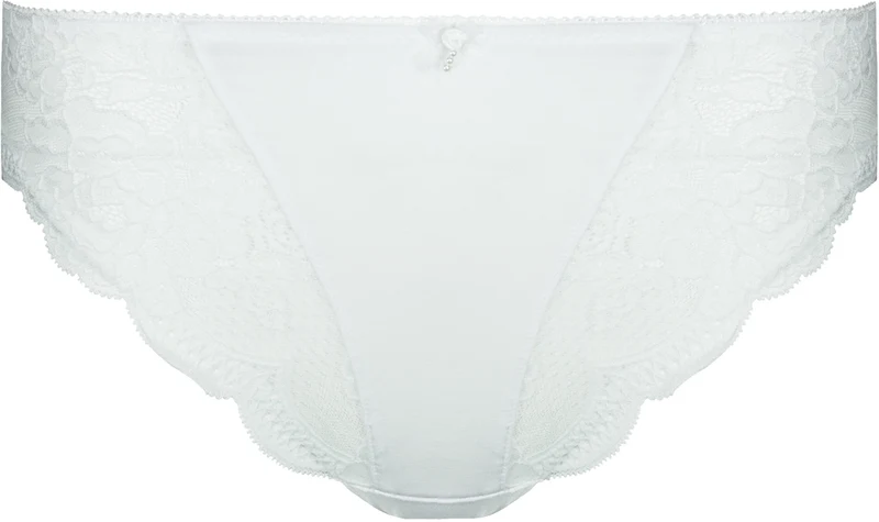 Nina von C. Jazzpant mit Blume und Perlen 1620718 | Weiß