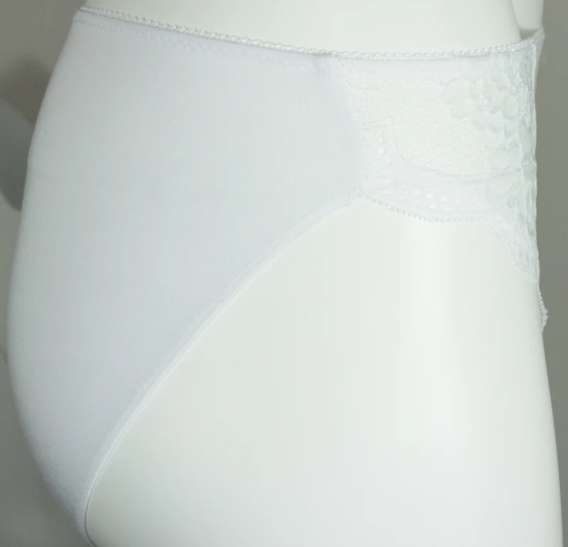 Nina von C. Jazzpant mit Blume und Perlen 1620718 | Weiß