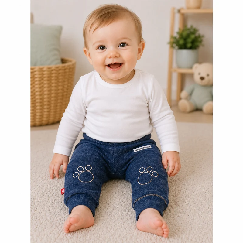 BONDI Baby Laufhose Jogginghose "Bär" 93764 | Navy