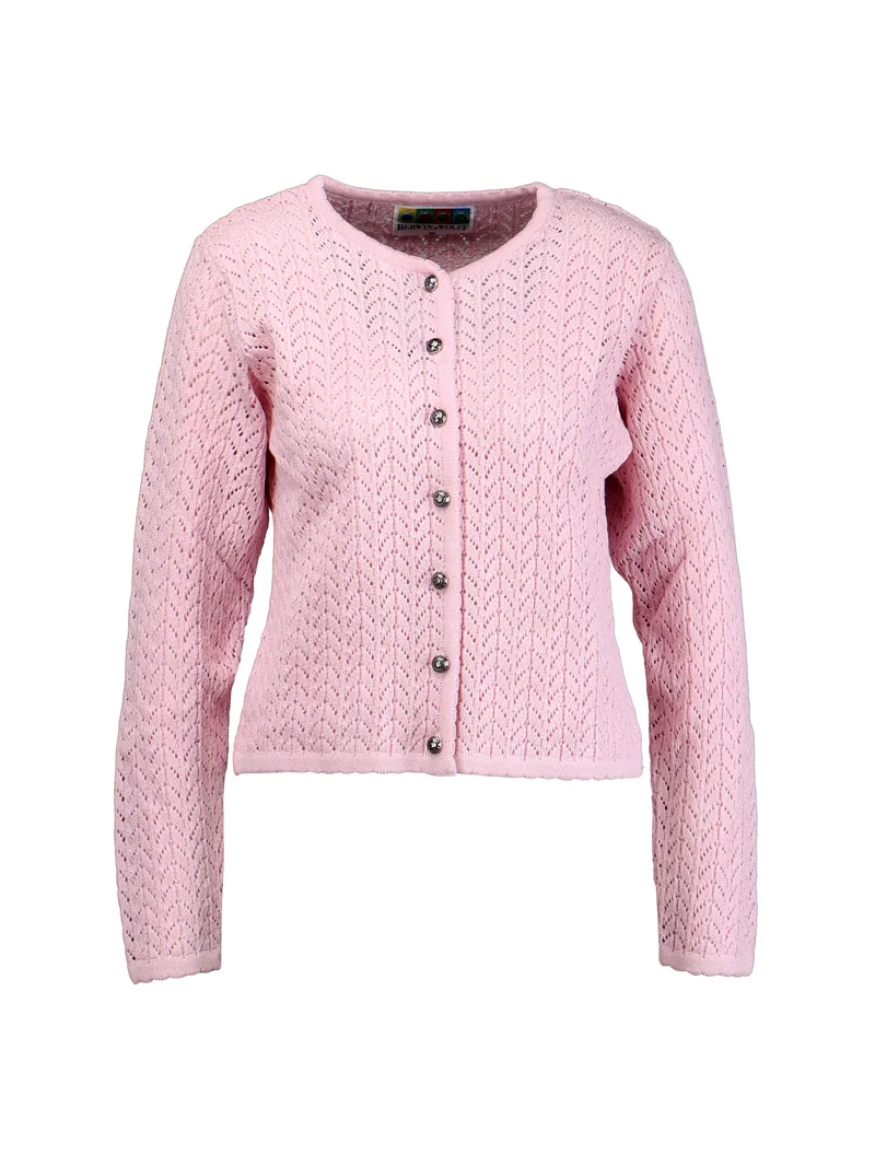 Strickjacke mit Ajourmuster