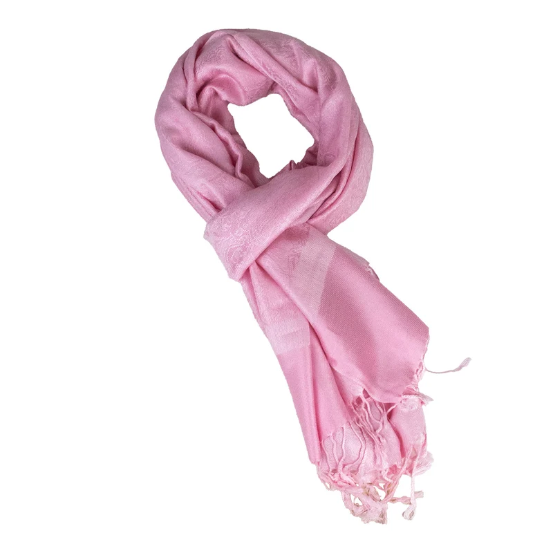 Halstuch aus Viscose - Stola Schal 185 x 70 cm | Rosa