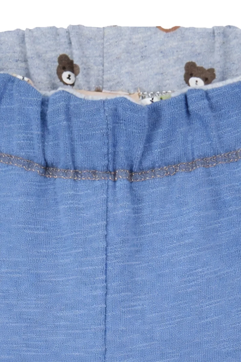 BONDI Baby Jungen Wendehose "Bear Club" 94034 | Blau