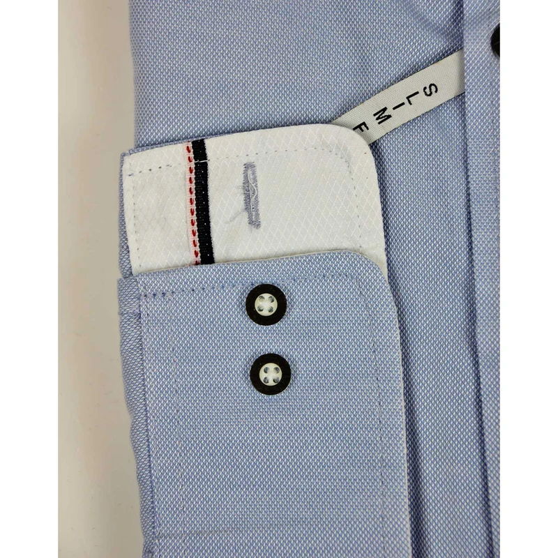 MADDOX Herren Trachtenhemd Slimfit - Hemd-90 | Sky