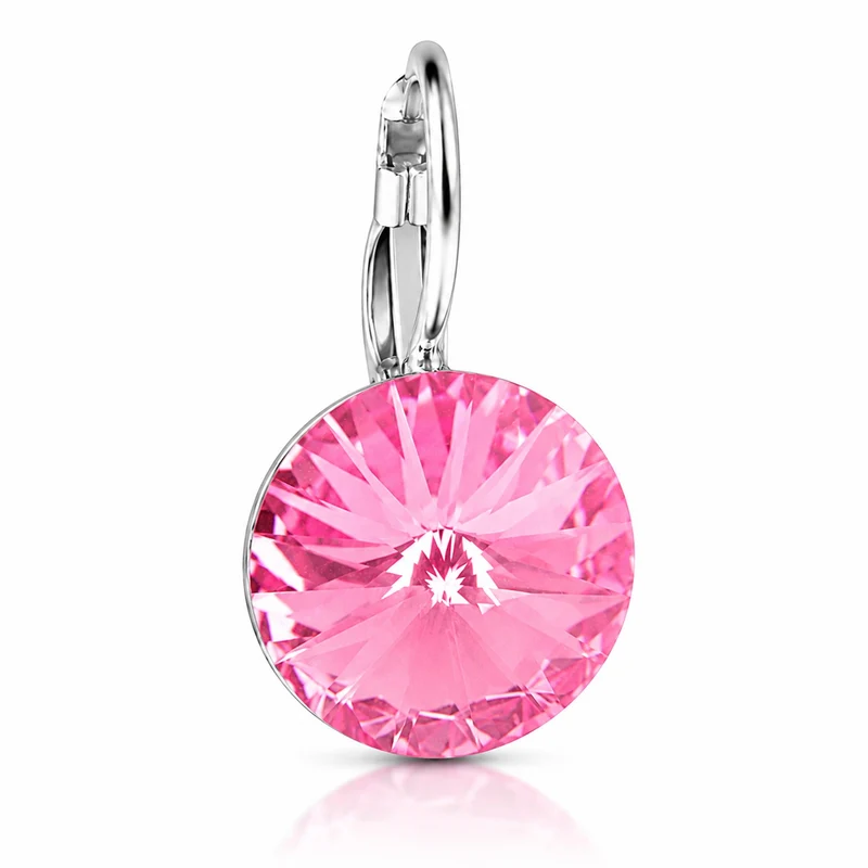 LUISIA® Ohrringe Rivoli mit Kristallen von Swarovski® 14 mm | Rosa
