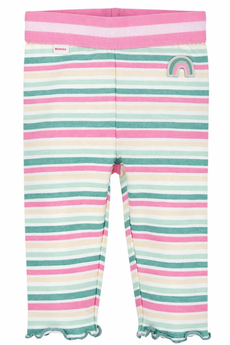BONDI Baby Mädchen 7/8 Hose Leggings "Be Happy" 86889 | Mehrfarbig