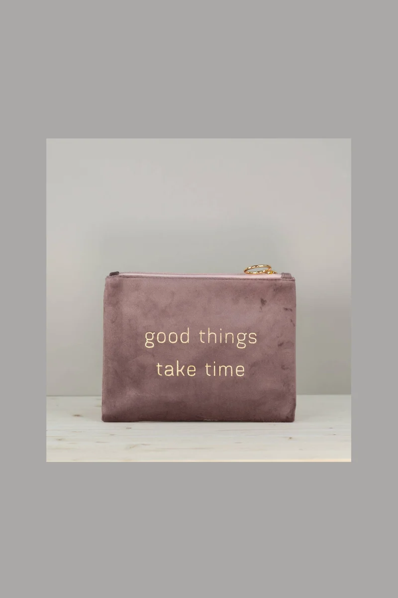 Kosmetiktasche Good things take time - Herzilein-Wien GmbH
