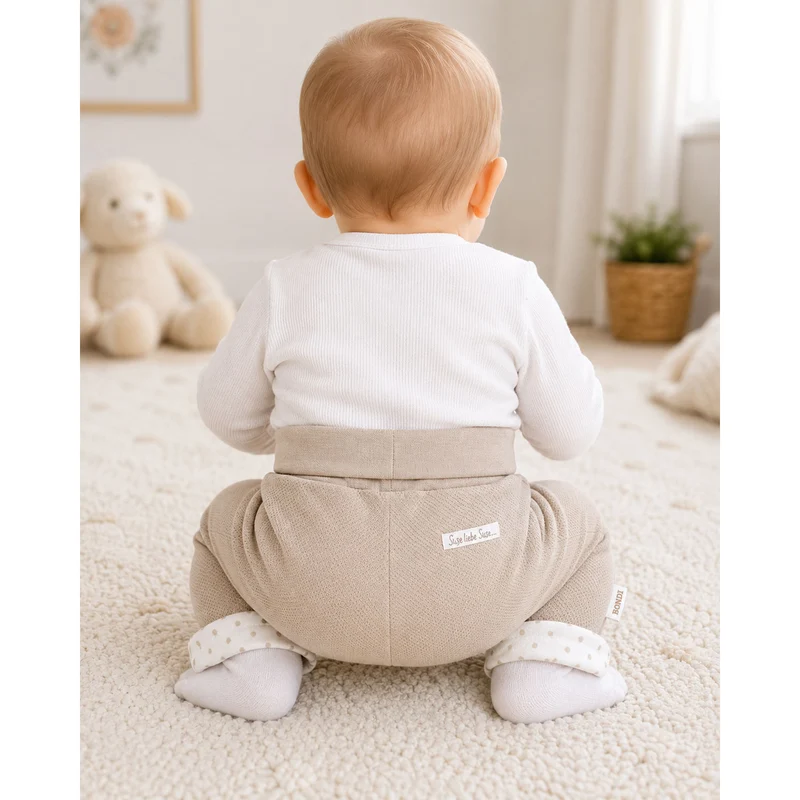 BONDI Baby Wendehose Laufhose "Gänschen" 93958 | cappuccino