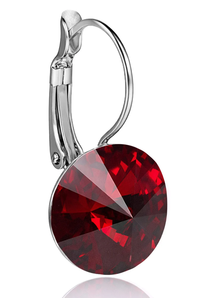 LUISIA® Ohrringe Rivoli mit Kristallen von Swarovski® - 12 mm | Siam