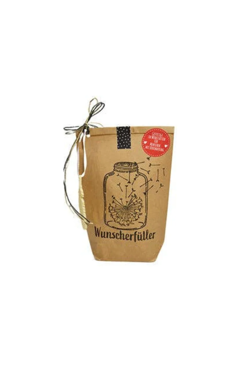 Wunderle Wundertüte - Wunscherfüller Pusteblume - Geschenk mit Herz