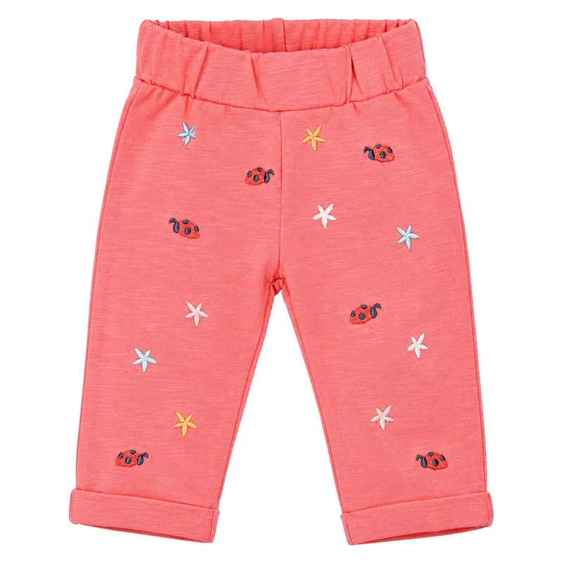 BONDI Leggings "Marienkäfer" mit Stickerei 93693 - Koralle | Laufhose