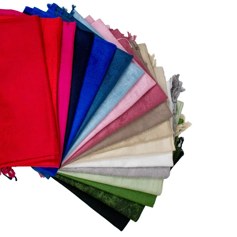Halstuch aus Viscose - Stola Schal 185 x 70 cm | Olivgrün