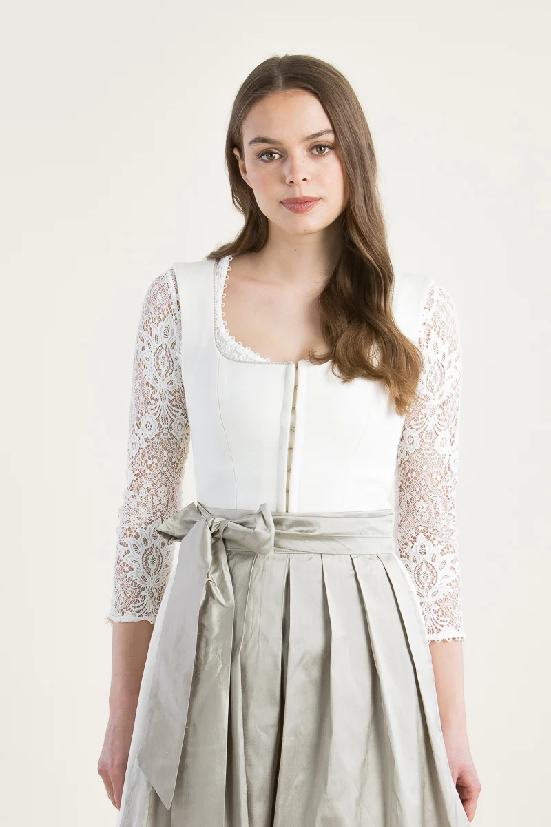 Kinga Mathe Dirndlbluse Samantha weiß