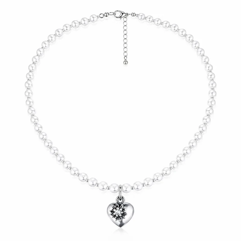 LUISIA® Perlenkette "Luna" mit Kristallen von Swarovski® | Weiß