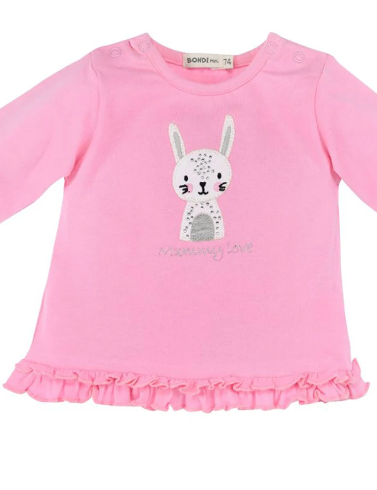 BONDI Baby Langarmshirt "Mommy love" 93631 | Rosa