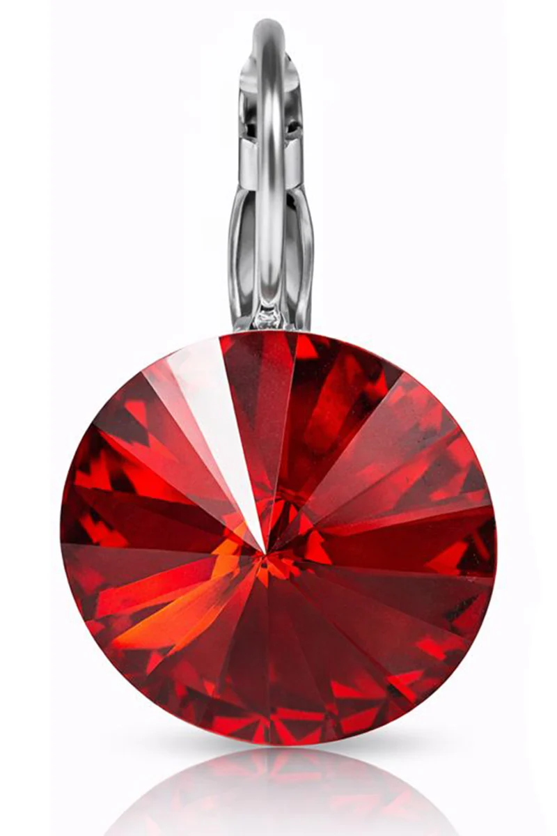 LUISIA® Ohrringe Rivoli mit Kristallen von Swarovski® 14 mm | Light Siam