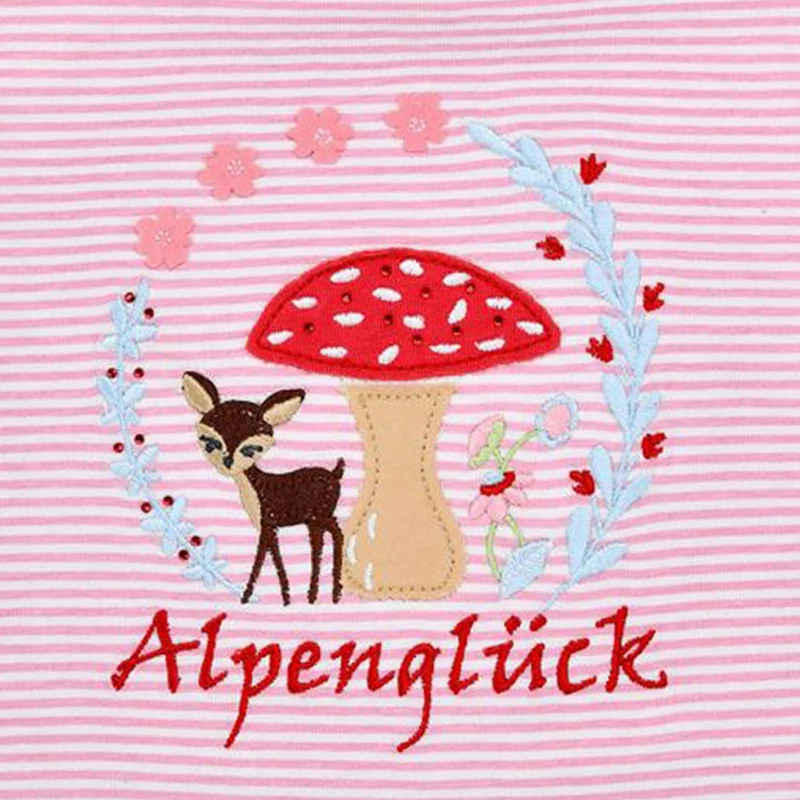 BONDI Mädchen T-Shirt "Alpenglück" mit Reh und Pilz 86615 | Rosa