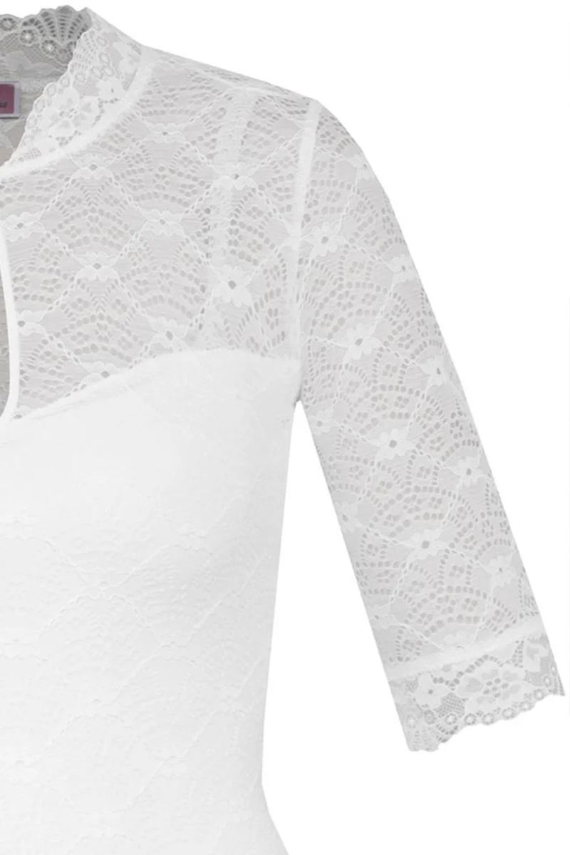 MarJo Dirndlbody "Hallerndorf" Halbarm | Offwhite