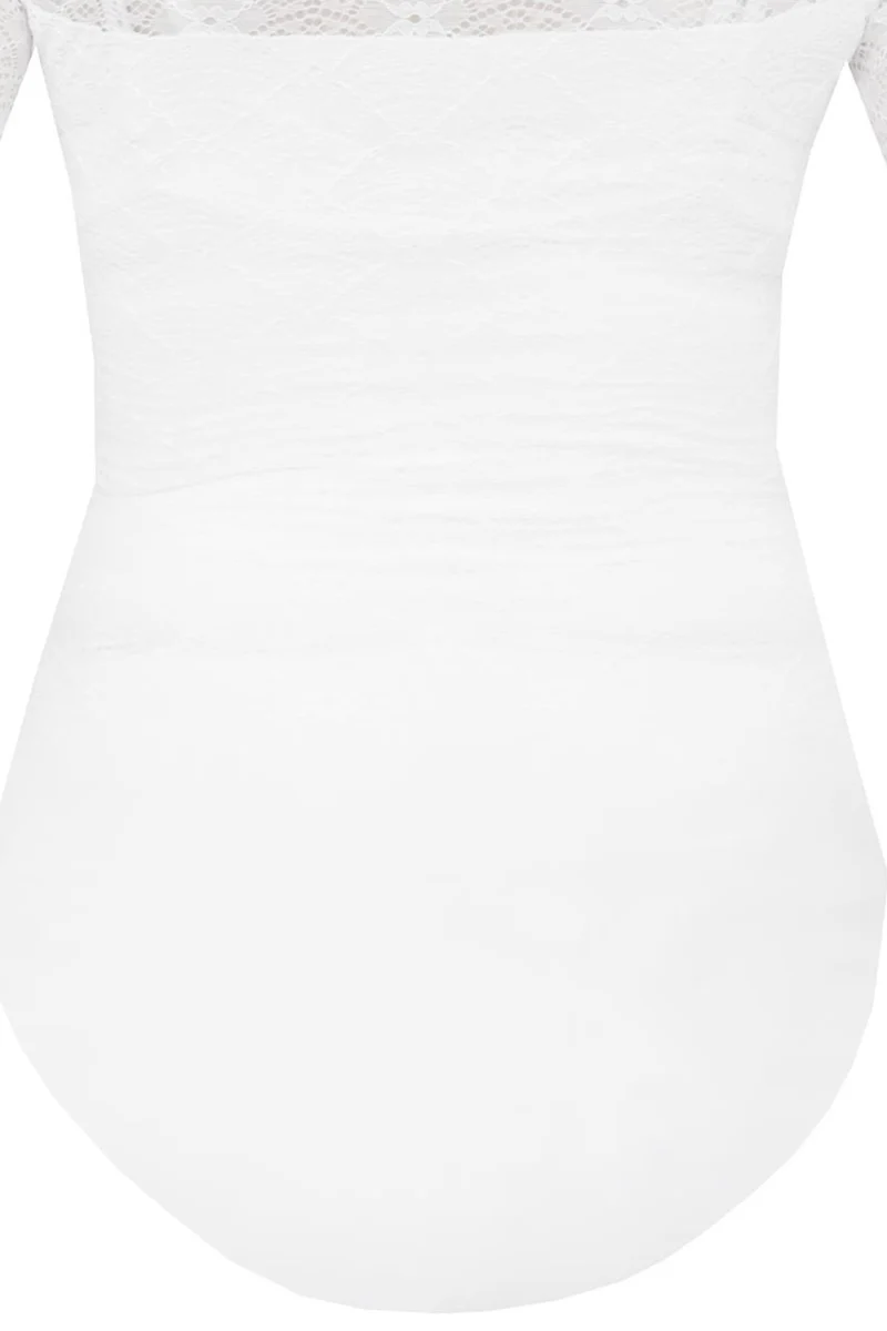 MarJo Dirndlbody "Hallerndorf" Halbarm | Offwhite