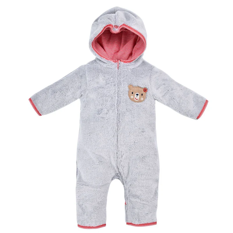 BONDI Baby Puscheloverall "Teddy" 93766 | Grey Melange Grau