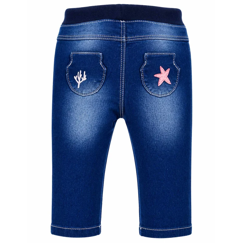 BONDI Baby Mädchen Jeans "Marine Life" 86699 | Blue denim