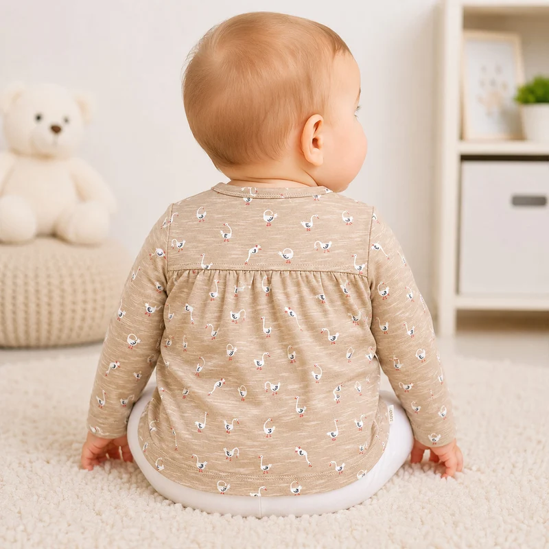 BONDI Baby Langarmshirt "Gänschen" 93956 | gans allover