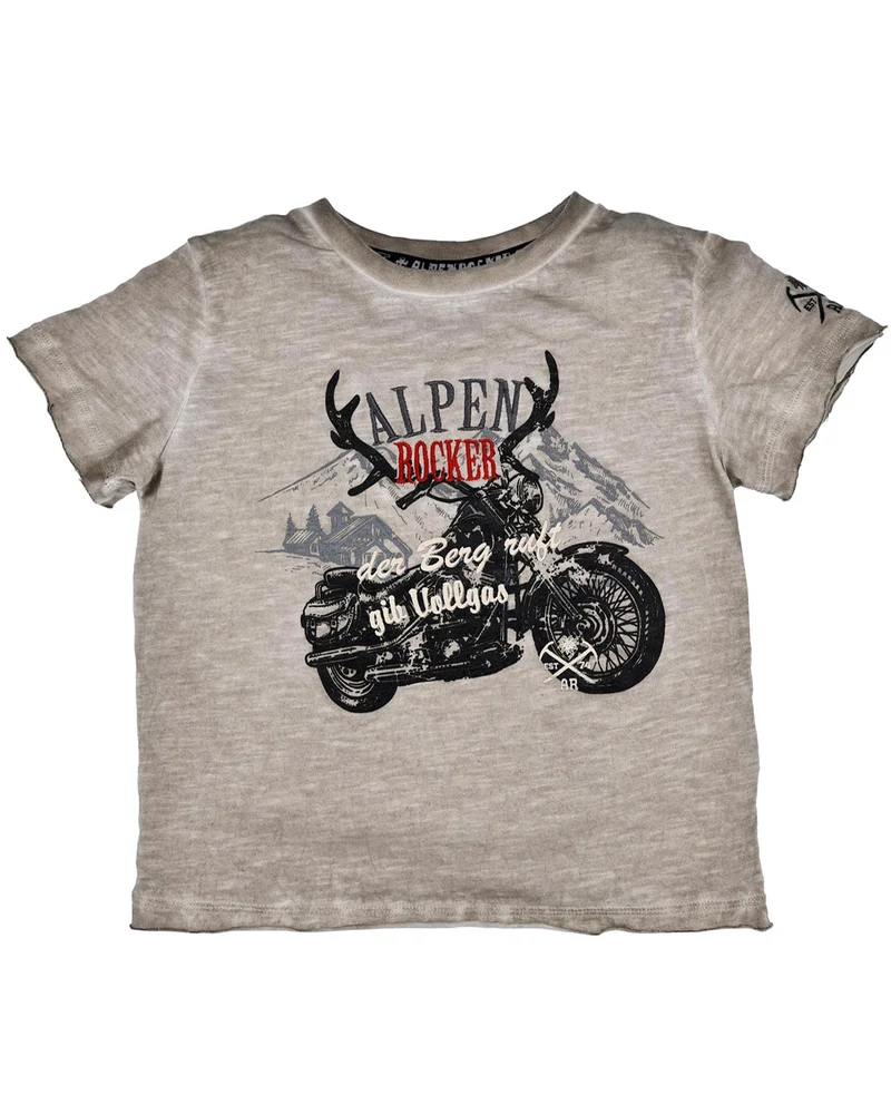 BONDI Jungen T-Shirt "Gib Vollgas" 29907 | Used Stone