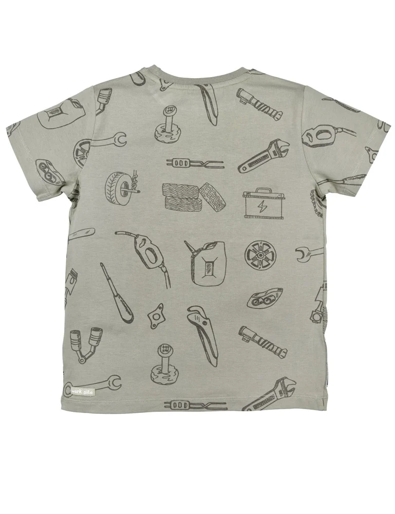 BONDI Jungen T-Shirt "Big Power" 33182 | Stone
