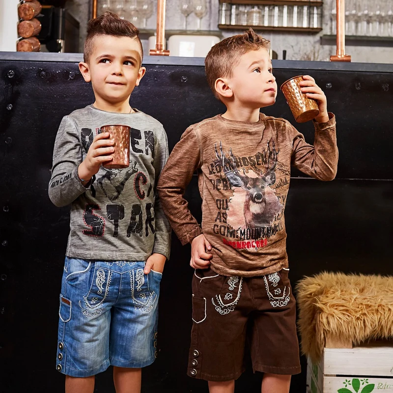 BONDI Jungen T-Shirt "Big Power" 33182 | Stone