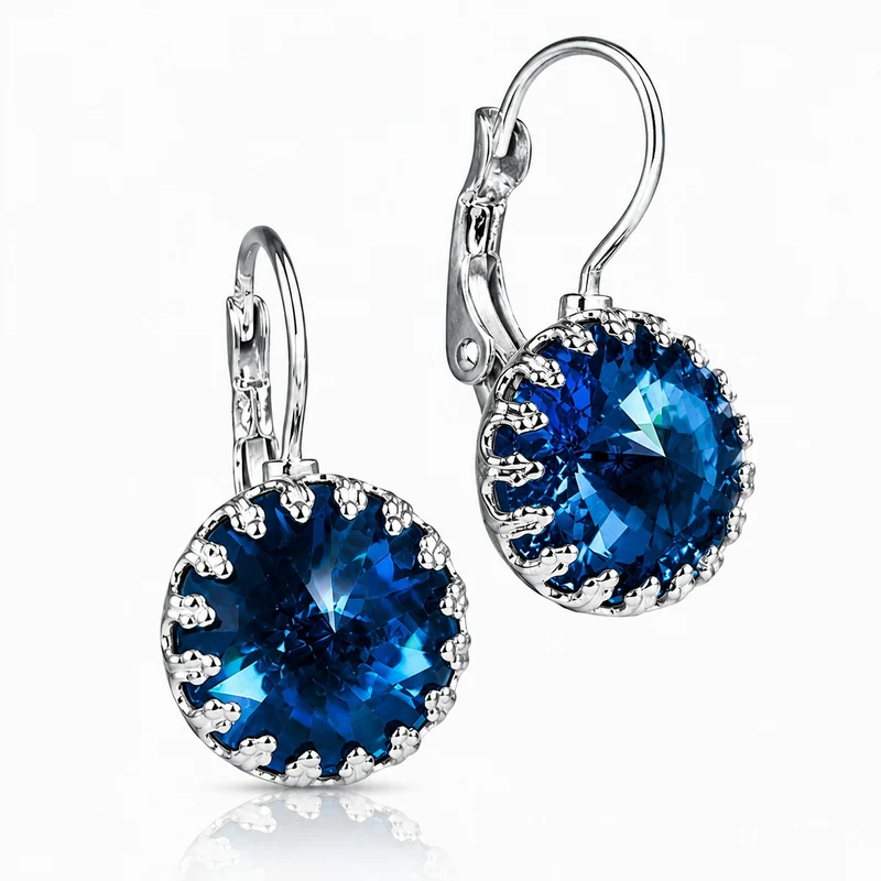 LUISIA® Kronen Ohrringe "Vivana" mit Kristallen von Swarovski® | Montana