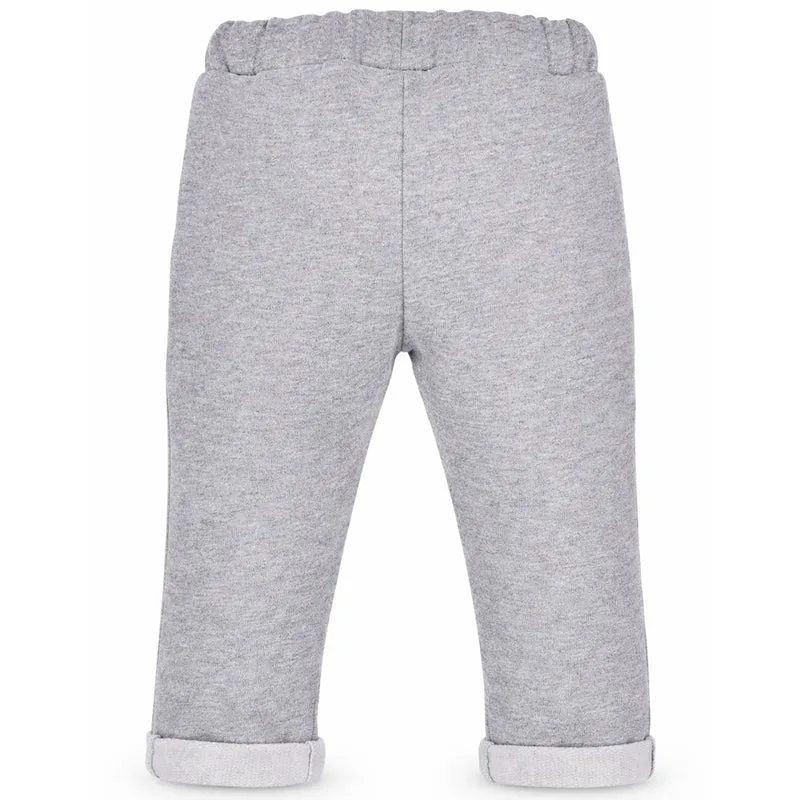BONDI Baby Jungen Jogginghose "Wild Love" 86635 | Grey-Melange