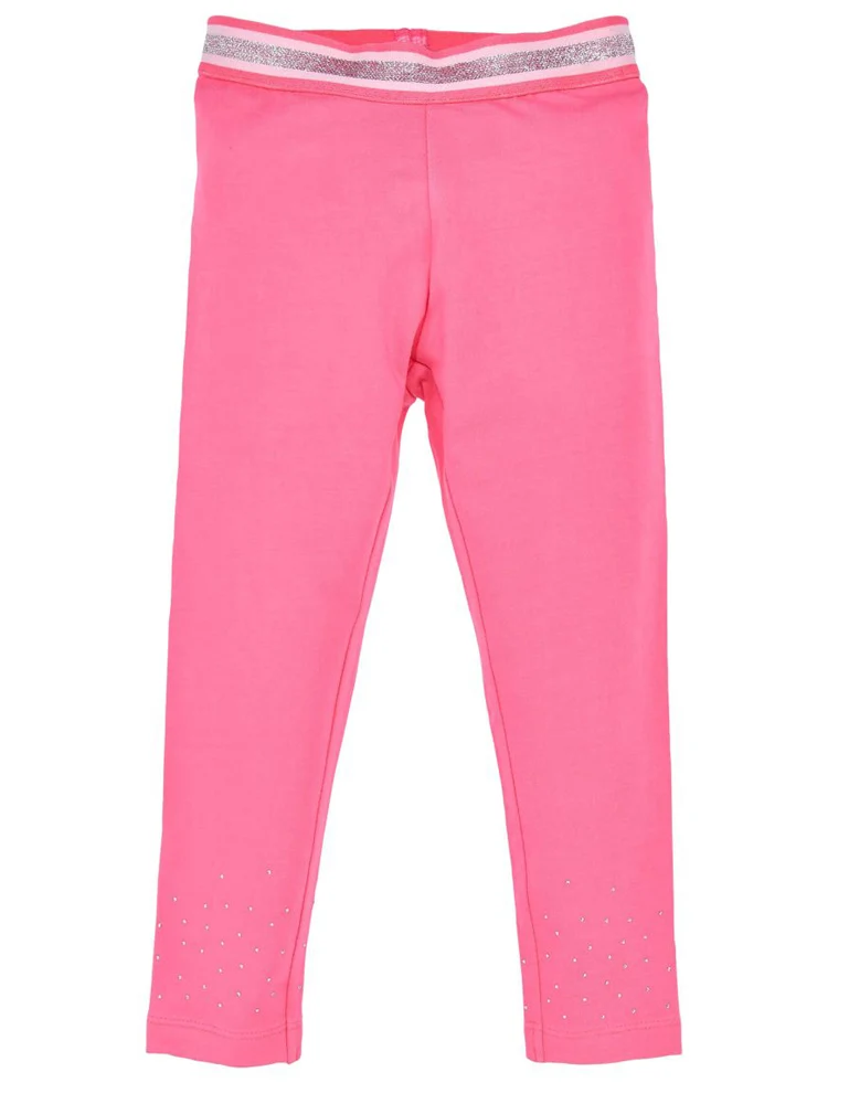 BONDI Baby Mädchen Leggings mit Glitzersteinen 36207 | Pink