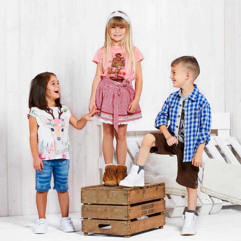 BONDI Mädchen Pyjama "Only Love" 36220 | Grey Melange