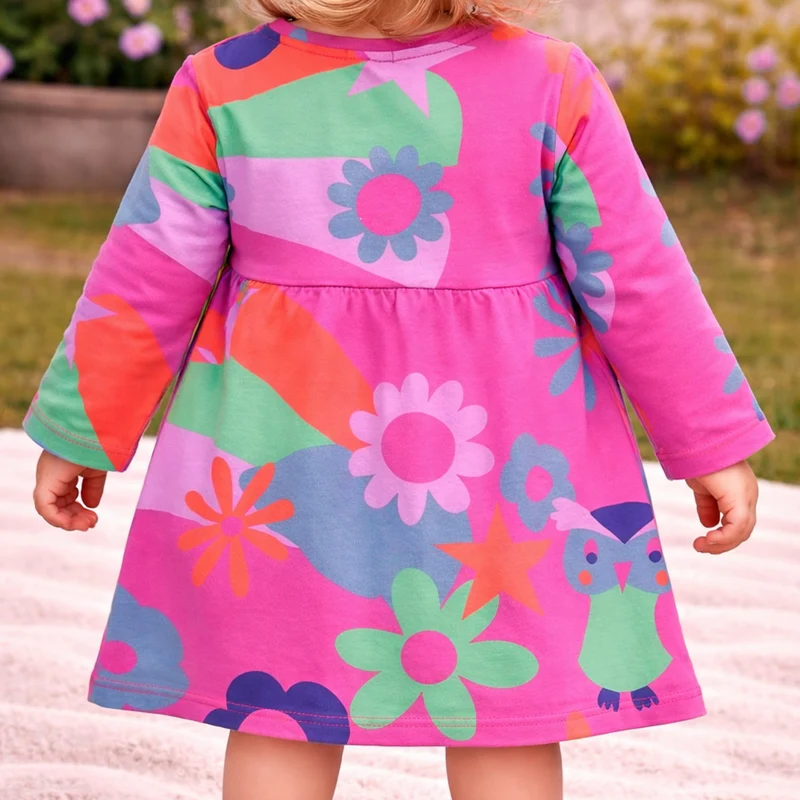 BONDI Mädchen Kleid "Blumenallover" 86969 | Pink