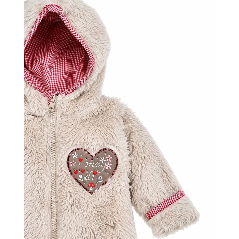 BONDI Baby Trachten Fleece Overall "I mog di" 86936 | Beige