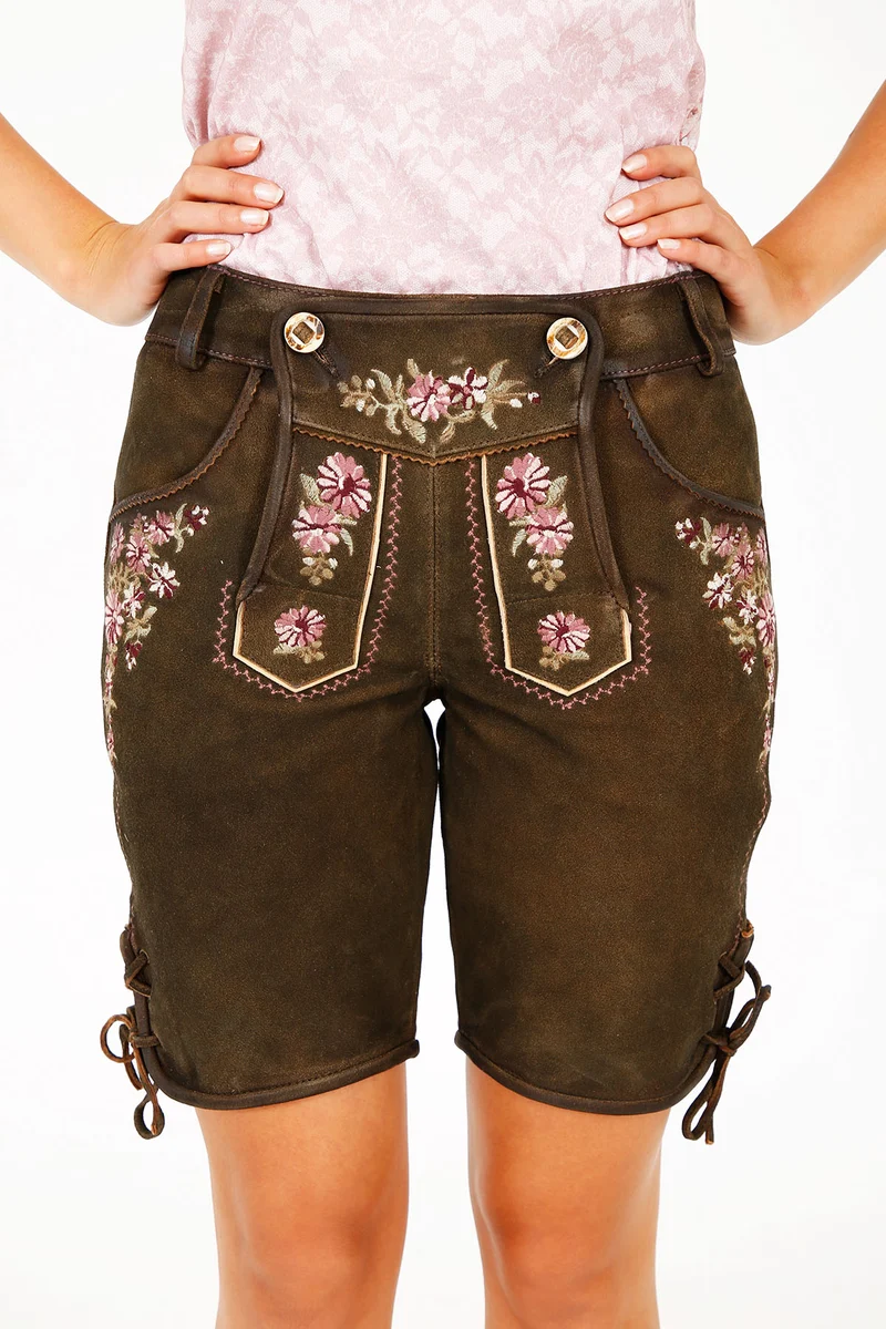 Damen Lederhose - ROMANTICA % - Krüger Madl - Short - 035361-000-0790