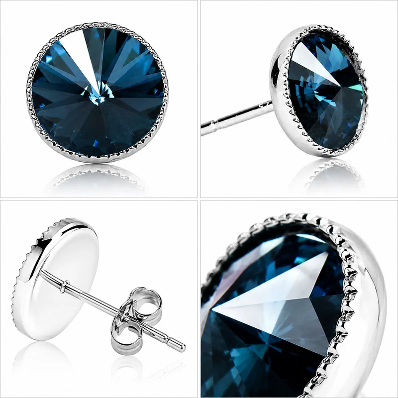 LUISIA® Solitär Ohrstecker "Joy" mit Kristallen von Swarovski® | Montana