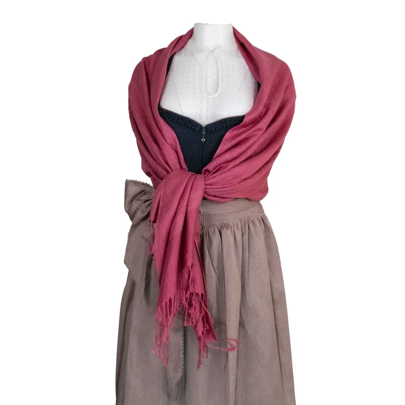 Halstuch aus Viscose - Stola Schal 185 x 70 cm | Hellblau