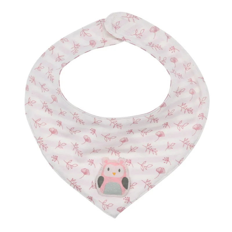 BONDI Baby Kinder Halstuch "Eule" 93737 | Rosewood Rosa