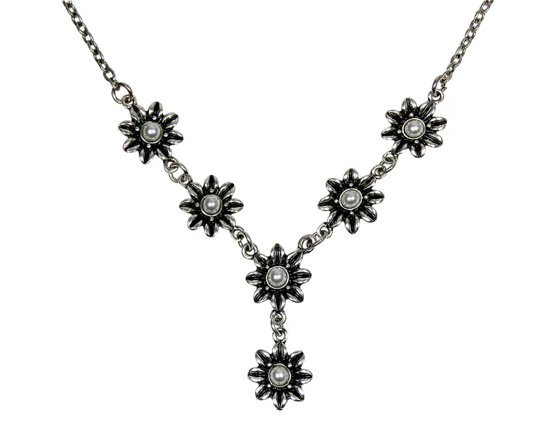 LUISIA Blumen Collier "Serenity" mit Perlen 47799
