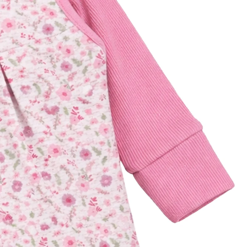 BONDI Baby Strampler Kleid Kombi "Blumenallover" 94024 | Candy