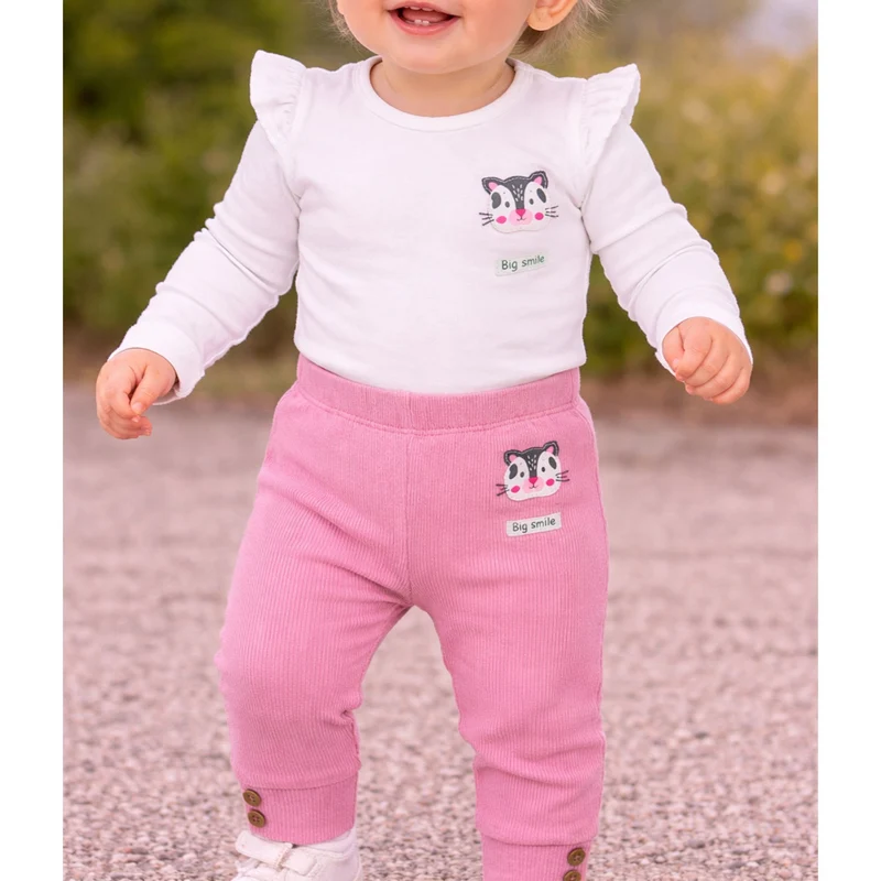 BONDI Baby Mädchen Laufhose "Katze" 94025 | Candy