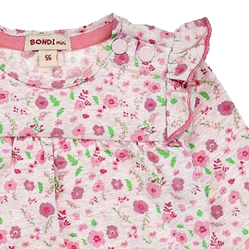 BONDI Mädchen Langarmshirt "Blumenallover" 94021 | Rosa