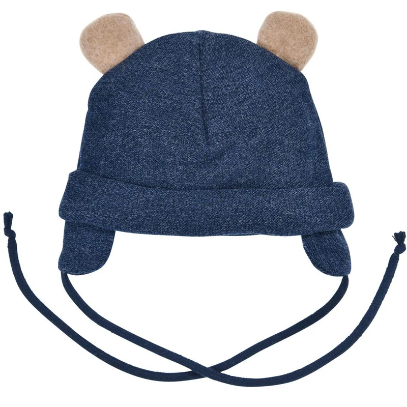 BONDI Baby Mütze "Bär" 93767 | Navy