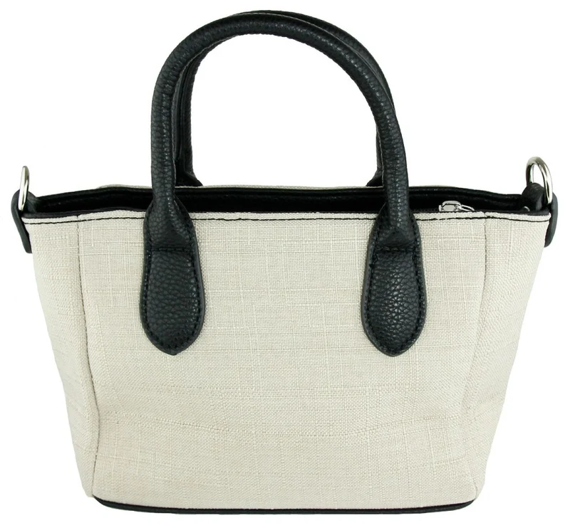 Handtasche "Katrina" mit Metallapplikation | Beige