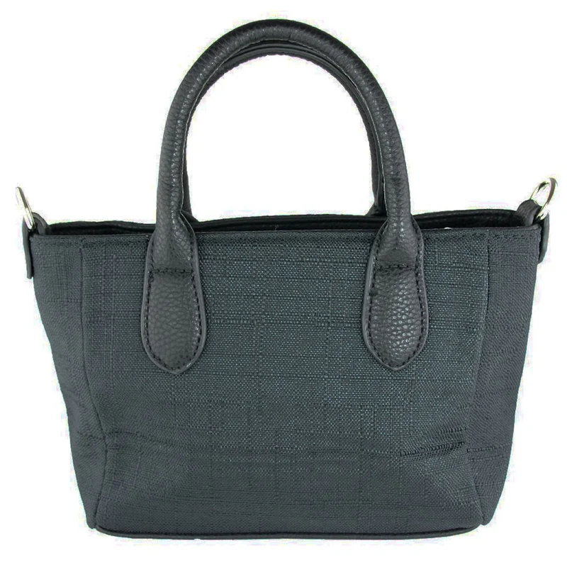 Handtasche "Katrina" mit Metallapplikation | Schwarz