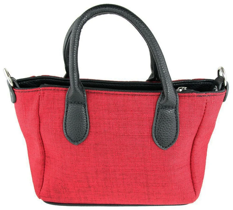 Handtasche "Katrina" mit Metallapplikation | Rot