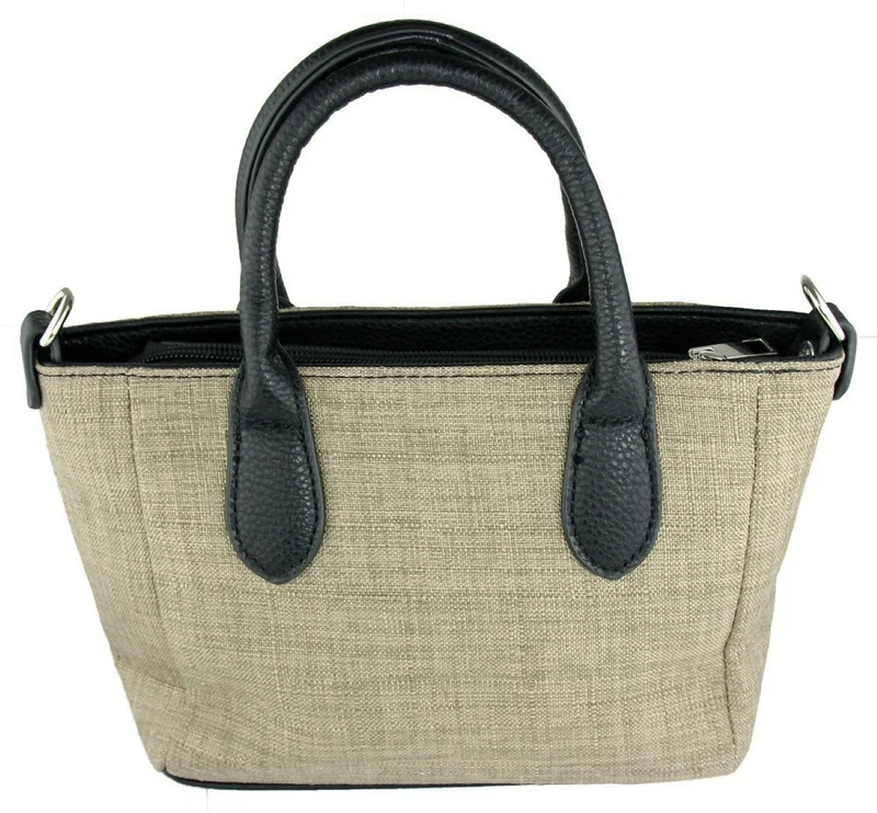 Handtasche "Katrina" mit Metallapplikation | Hellbraun